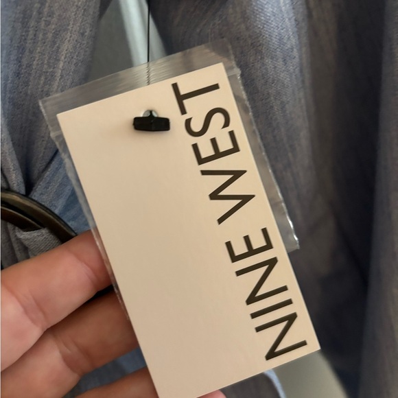 Nine West Blue Blazer and pants with Belted Waist - Picture 3 of 3